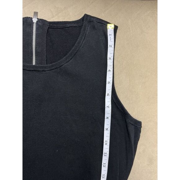 Talbots Sweater Dress Womens Petites Black & White Striped Sleeveless.Sz Lp - Picture 6 of 13